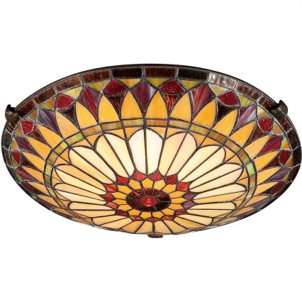 Elstead - Plafonnier Tiffany WEST 2xE27/75W/230V