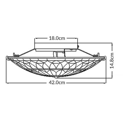 Elstead - Plafonnier Tiffany WEST 2xE27/75W/230V