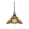 Elstead - Suspension à chaîne Tiffany INGLENOOK 3xE27/60W/230V