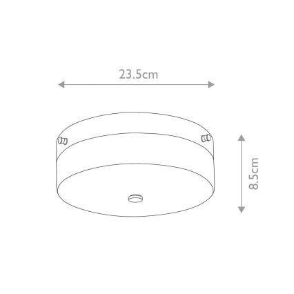Elstead - Plafonnier salle de bain TAMAR 1xGX53/5,7W/230V IP44