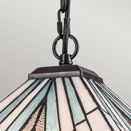 Elstead - Lustre sur chaîne Tiffany ALDERLEY 1xE27/60W/230V