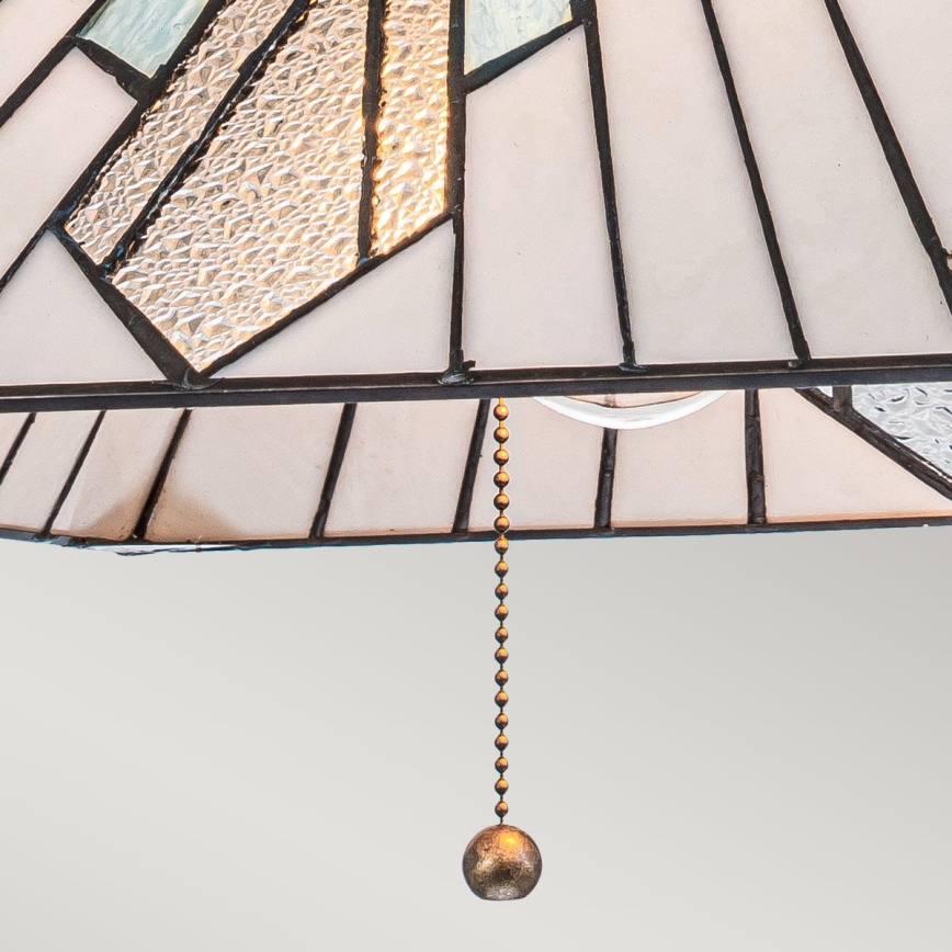 Elstead - Lustre sur chaîne Tiffany ALDERLEY 1xE27/60W/230V