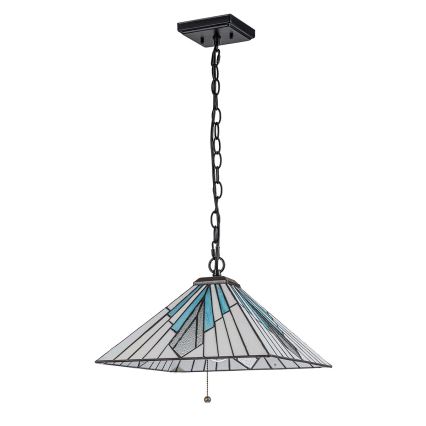 Elstead - Lustre sur chaîne Tiffany ALDERLEY 1xE27/60W/230V