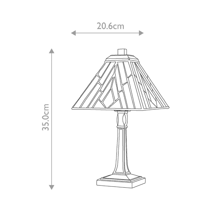 Elstead - Lampe de table Tiffany ALDERLEY 1xE14/40W/230V 35 cm
