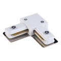 Embout pour système de rail monophasé TRACER carré blanc