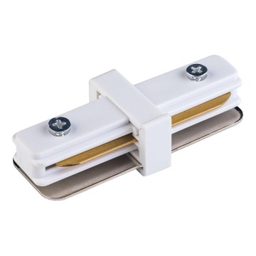 Embout pour système de rail monophasé TRACER droit blanc