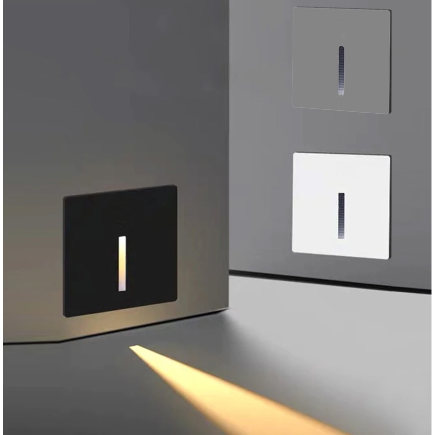 Emithor 70431 - Éclairage d'escalier LINE LED/1W/230V 4000K noir
