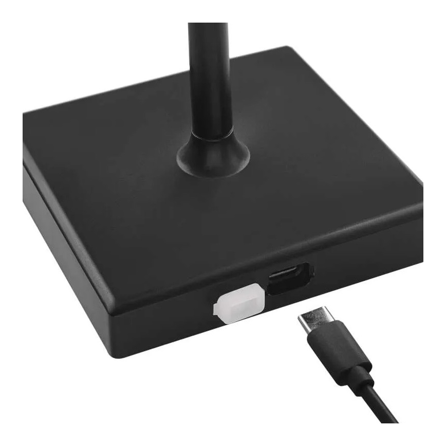 Lampe rechargeable à intensité variable KATIE LED/4W/10V 1800mAh IP44 CRI 90 noir