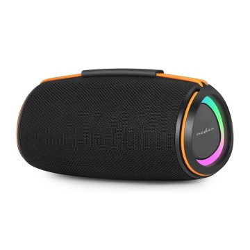 Enceinte LED rechargeable 60W/2000 mAh IPX4 noire