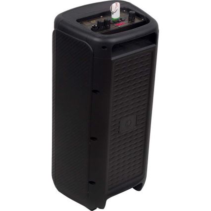Enceinte rechargeable LED RGB avec un micro 400W/2400 mAh + télécommande