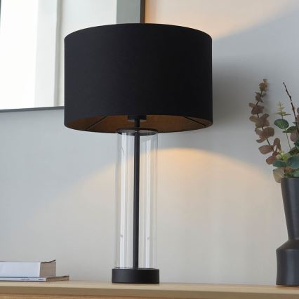 Endon 100440 - Lampe de table dimmable LESSINA 1xE27/10W/230V noire