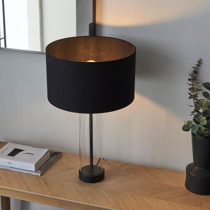 Endon 100440 - Lampe de table dimmable LESSINA 1xE27/10W/230V noire