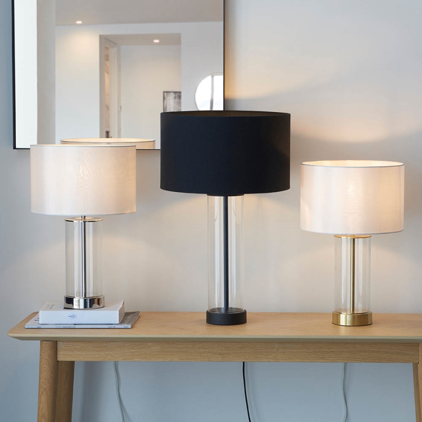 Endon 100440 - Lampe de table dimmable LESSINA 1xE27/10W/230V noire