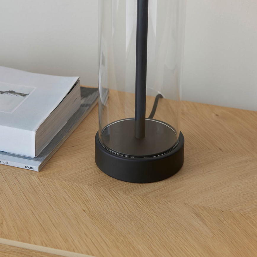 Endon 100440 - Lampe de table dimmable LESSINA 1xE27/10W/230V noire