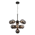 Endon 101147 - Suspension sur câble OSCAR 11xG9/18W/230V noir/fumé