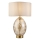 Endon 101150 - Lampe de table dimmable ELIN 1xE27/10W/230V blanche/laiton/beige fumé