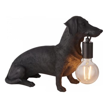 Endon 101188 - Lampe de table DACHSHUND 1xE27/10W/230V noir