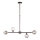 Endon 101348 - Suspension sur tige OTIS 5xG9/3W/230V chrome noir/noir fumé