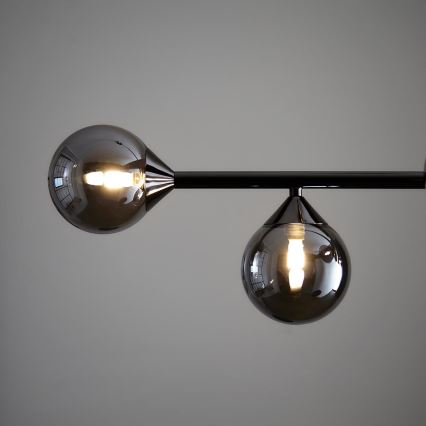 Endon 101348 - Suspension sur tige OTIS 5xG9/3W/230V chrome noir/noir fumé