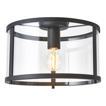 Endon 101540 - Plafonnier HOPTON 1xE27/10W/230V noir