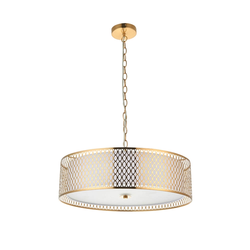 Endon 101569 - Suspension à chaîne CORDERO 3xE27/10W/230V dorée