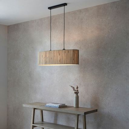 Endon 101692 - Suspension filaire LONGSHORE 2xE27/10W/230V beige