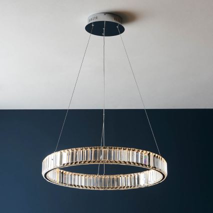 Endon 102255 - Suspension LED dimmable sur câble LAGUNA LED/36W/230V chrome brillant