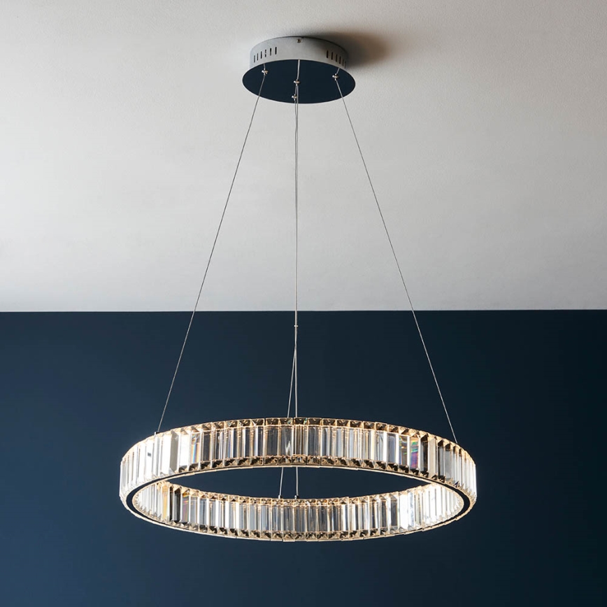 Endon 102255 - Suspension LED dimmable sur câble LAGUNA LED/36W/230V chrome brillant