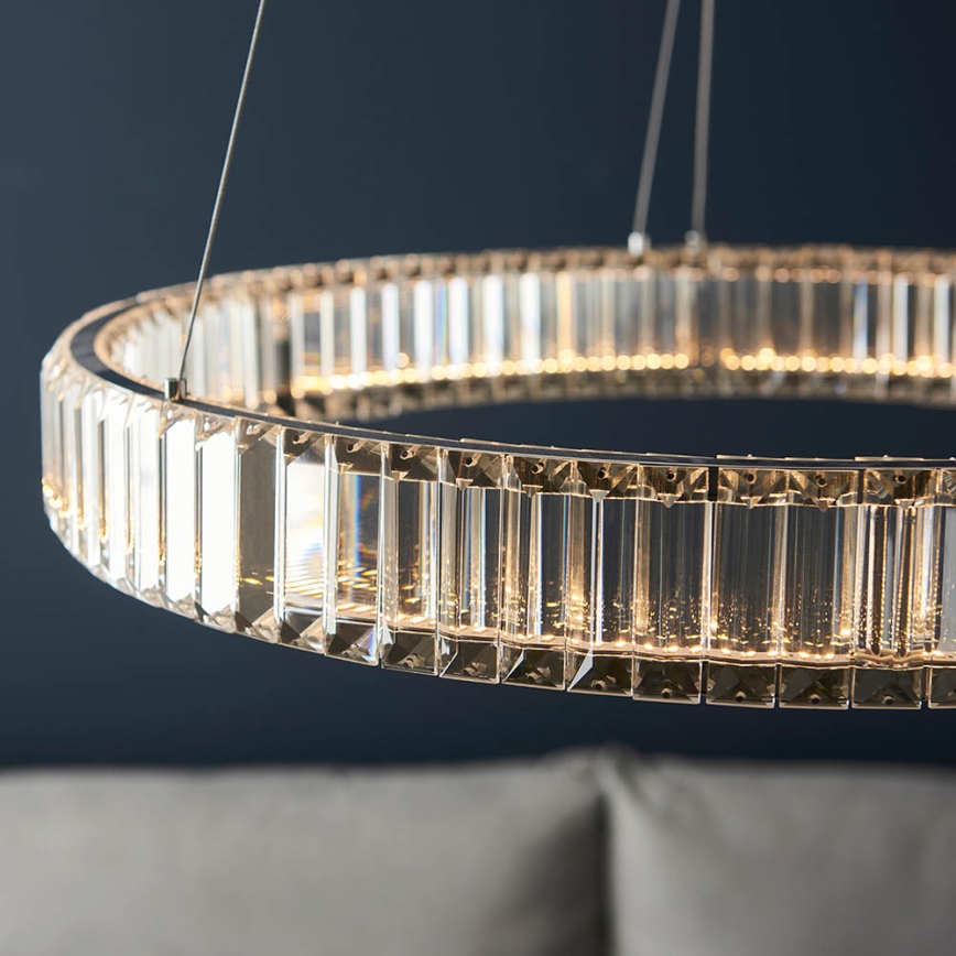 Endon 102255 - Suspension LED dimmable sur câble LAGUNA LED/36W/230V chrome brillant