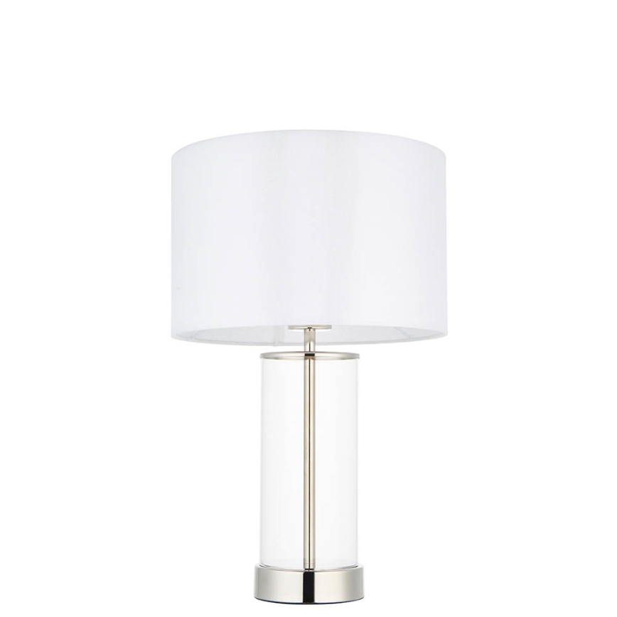 Endon 102674 - Lampe de table dimmable LESSINA 1xE27/10W/230V chrome brillant/blanc
