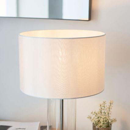 Endon 102674 - Lampe de table dimmable LESSINA 1xE27/10W/230V chrome brillant/blanc