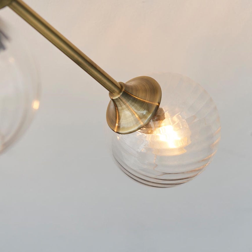 Endon 103171 - Suspension-barre ALLEGRA 6xE14/7W/230V laiton/transparent