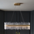 Endon 104082 - Suspension LED dimmable ADRIEL sur câble LED/47W/230V 3000K doré/transparent
