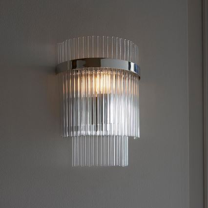 Endon 104114 - Applique murale MARIETTA 1xE14/6W/230V chrome brillant/transparent