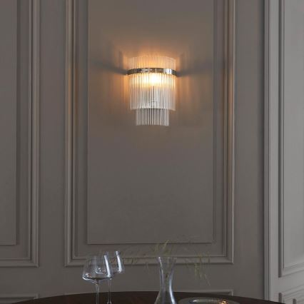 Endon 104114 - Applique murale MARIETTA 1xE14/6W/230V chrome brillant/transparent