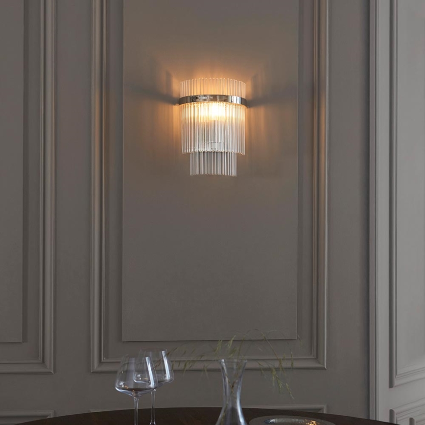 Endon 104114 - Applique murale MARIETTA 1xE14/6W/230V chrome brillant/transparent
