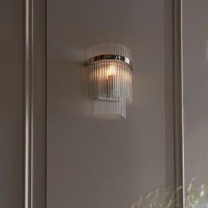 Endon 104114 - Applique murale MARIETTA 1xE14/6W/230V chrome brillant/transparent