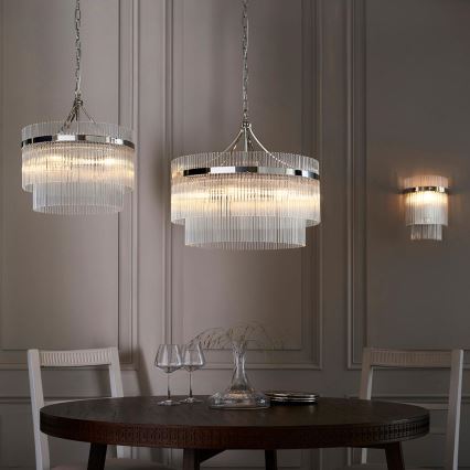 Endon 104114 - Applique murale MARIETTA 1xE14/6W/230V chrome brillant/transparent