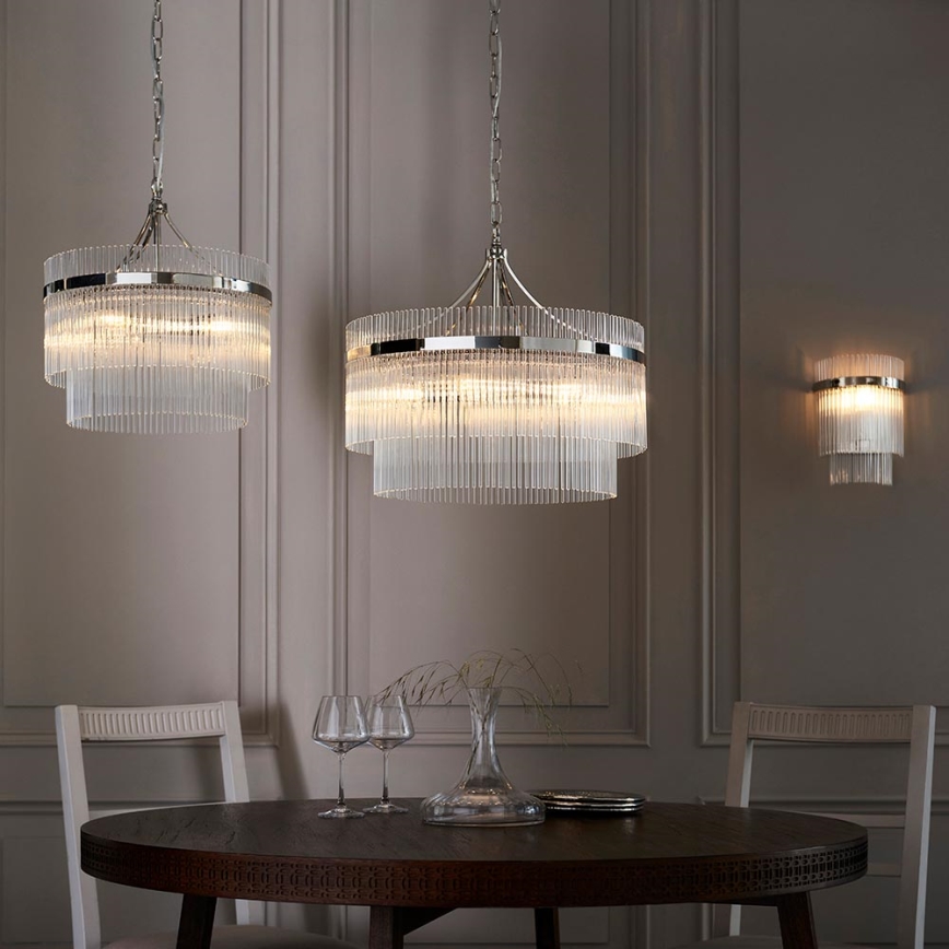 Endon 104114 - Applique murale MARIETTA 1xE14/6W/230V chrome brillant/transparent