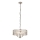 Endon 104466 - Suspension chaîne CLIFTON 3xE14/6W/230V chrome brillant/transparent d. 38,5 cm
