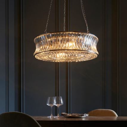 Endon 104528 - Suspension à chaîne 6xE14/6W/230V, finition chromée brillante