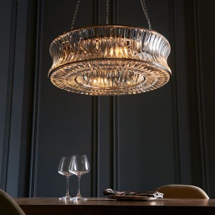 Endon 104528 - Suspension à chaîne 6xE14/6W/230V, finition chromée brillante