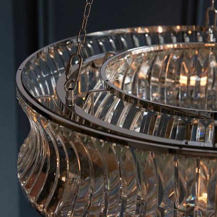 Endon 104528 - Suspension à chaîne 6xE14/6W/230V, finition chromée brillante