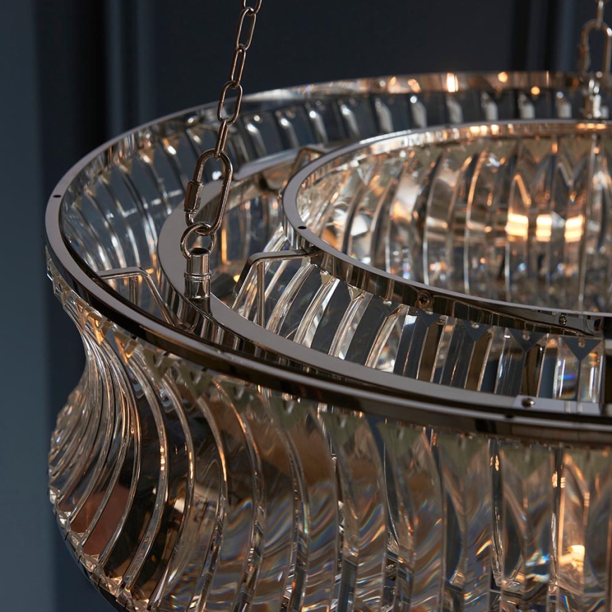 Endon 104528 - Suspension à chaîne 6xE14/6W/230V, finition chromée brillante