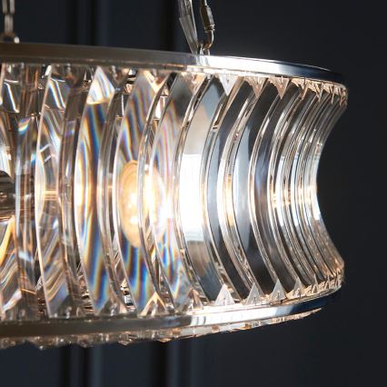 Endon 104528 - Suspension à chaîne 6xE14/6W/230V, finition chromée brillante