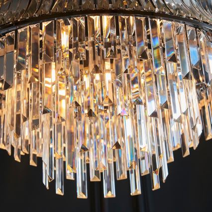 Endon 104530 - Lustre suspendu sur chaîne 9xE14/6W/230V chrome brillant