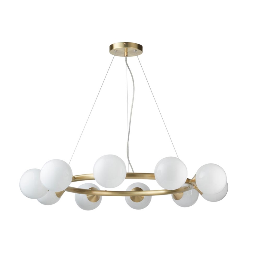 Endon 106008 - Suspension OTIS sur câble 10xG9/3W/230V, dorée