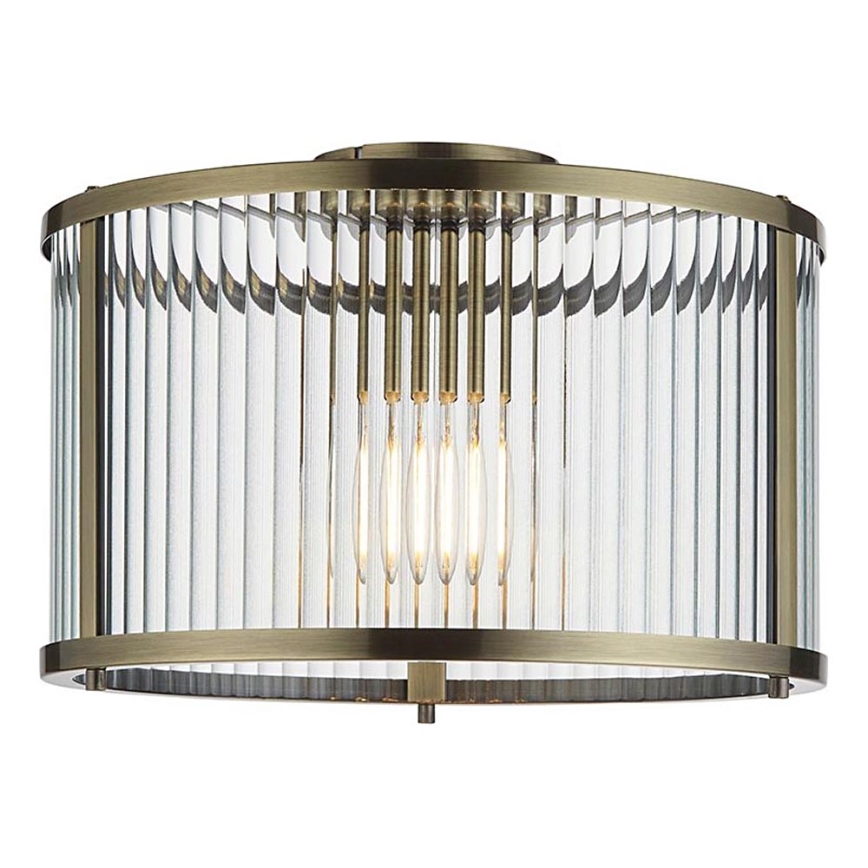 Endon 106265 - Plafonnier RIDGETON 1xE27/10W/230V laiton