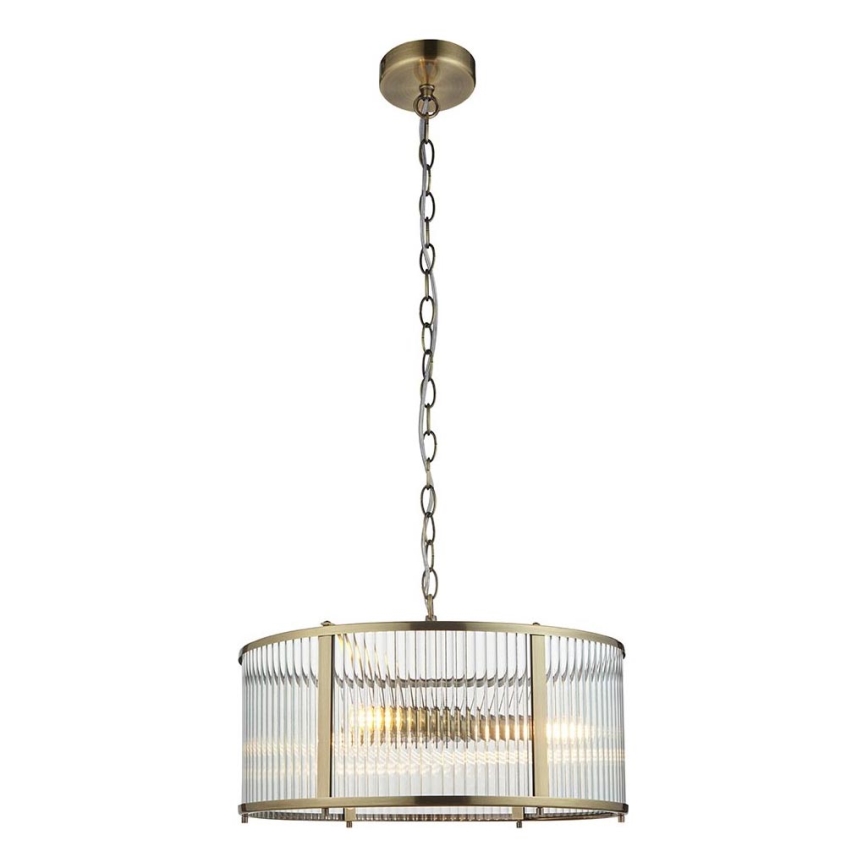 Endon 106282 - Lustre sur chaîne RIDGETON 3xE14/6W/230V laiton