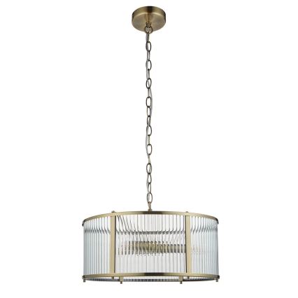 Endon 106282 - Lustre sur chaîne RIDGETON 3xE14/6W/230V laiton